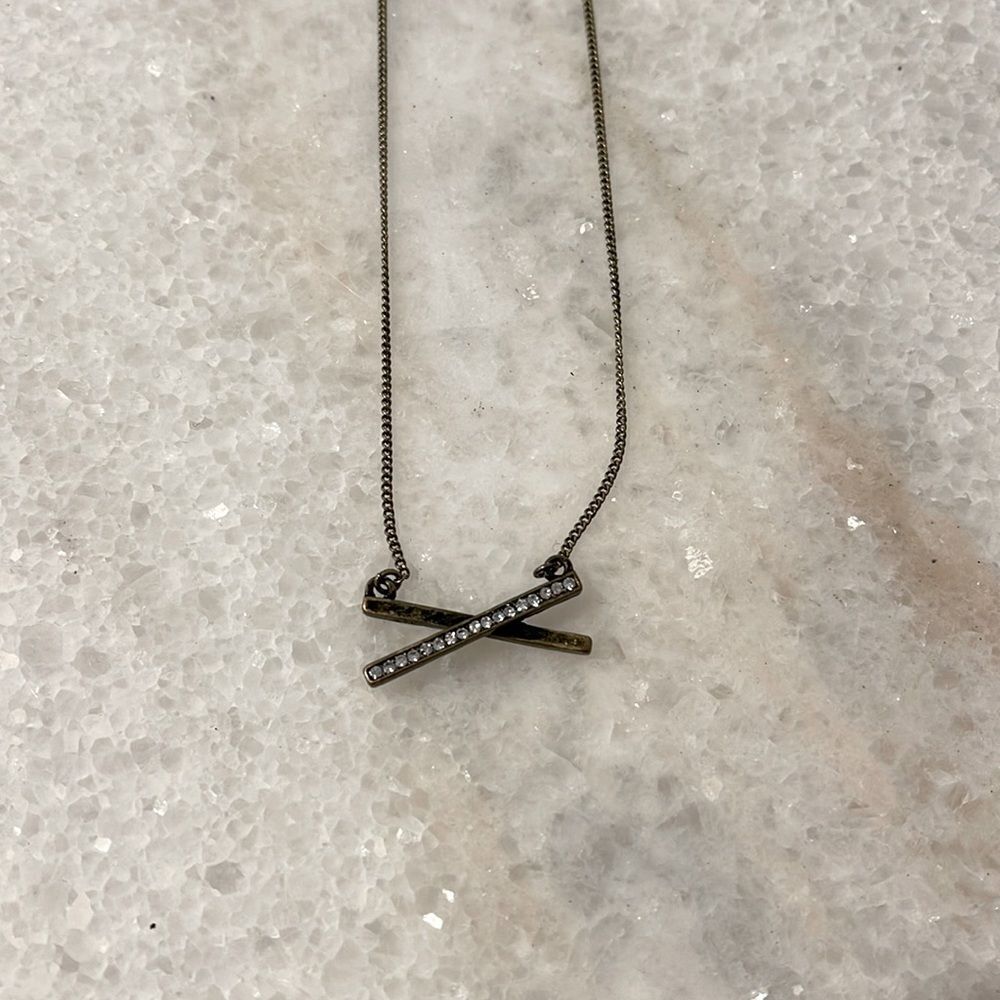 Banana Republic Cross Bar Necklace